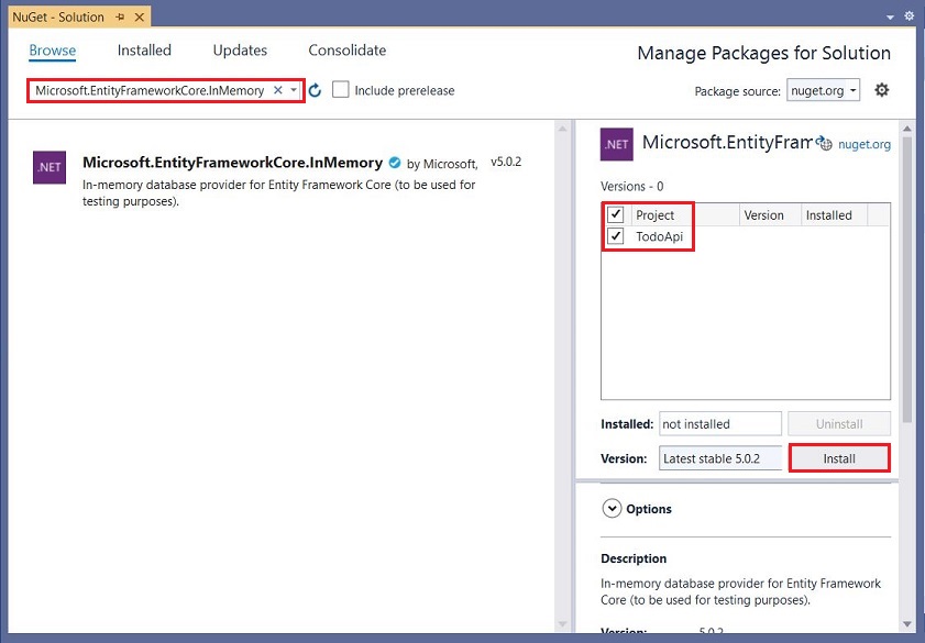 NuGet 程序包管理器