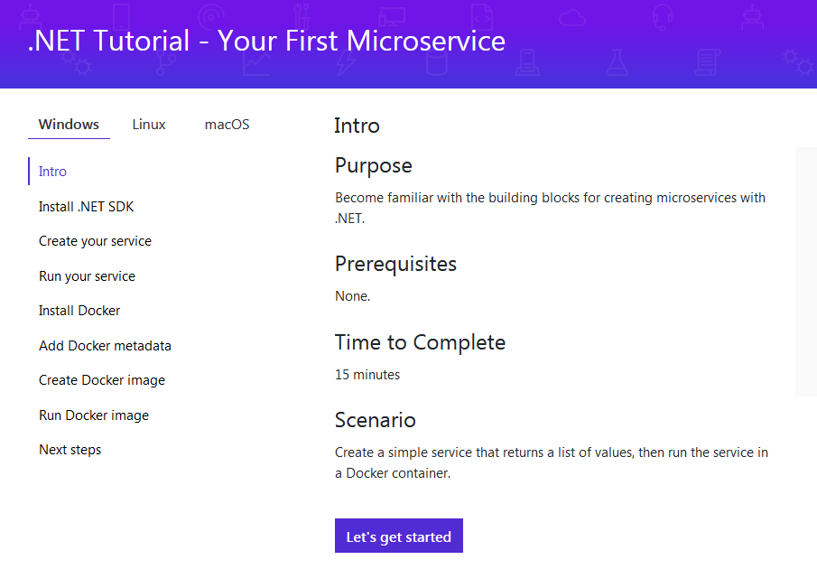 .NET Tutorial - Your First Microservice
